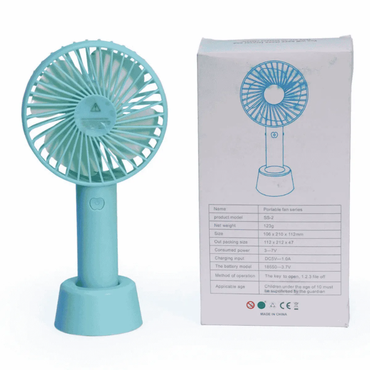 SS-2 Pocket Size Rechargeable Fan (Guardian Supervision Required) - Image 7